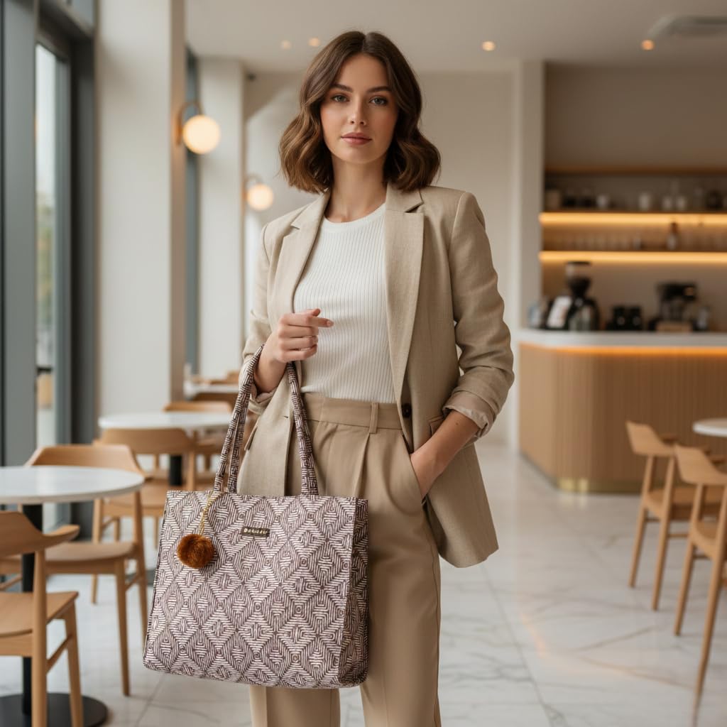 Velmora Women’s Large Tote Bag – Stylish Office & College Handbag
